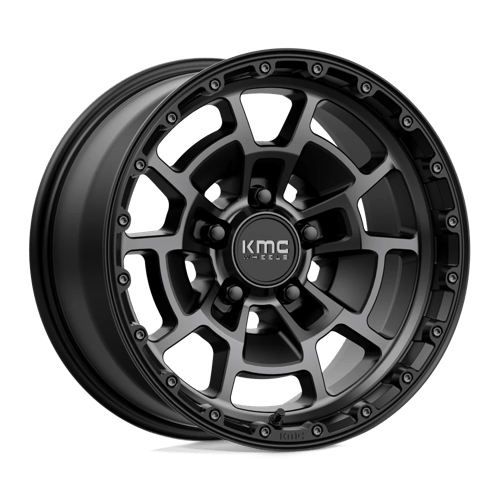 KMC | KM718 SUMMIT | 17.0x8.50 | 5X127 | 0 | SATIN BLACK W/ GRAY TINT