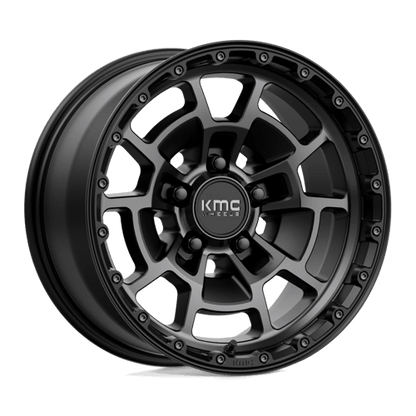 KMC | KM718 SUMMIT | 17.0x8.50 | 5X127 | 0 | SATIN BLACK W/ GRAY TINT