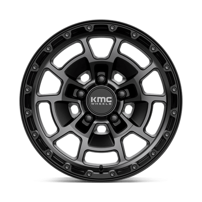 KMC | KM718 SUMMIT | 17.0x8.50 | 5X127 | 0 | SATIN BLACK W/ GRAY TINT