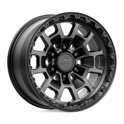 KMC | KM718 SUMMIT | 17.0x8.50 | 6X139.7 | 0 | SATIN BLACK W/ GRAY TINT