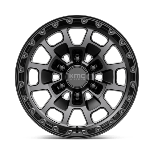 KMC | KM718 SUMMIT | 17.0x8.50 | 6X139.7 | 0 | SATIN BLACK W/ GRAY TINT