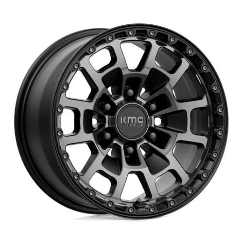 KMC | KM718 SUMMIT | 17.0x8.50 | 6X139.7 | 18 | SATIN BLACK W/ GRAY TINT
