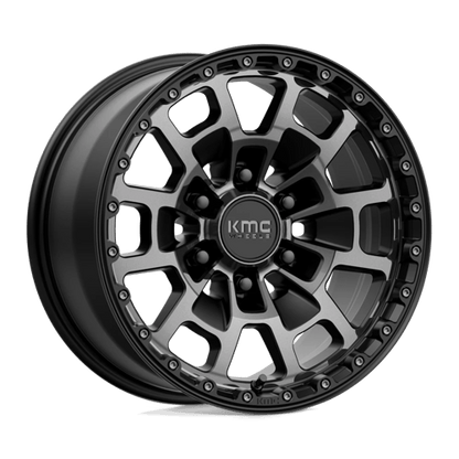 KMC | KM718 SUMMIT | 17.0x8.50 | 6X139.7 | 18 | SATIN BLACK W/ GRAY TINT