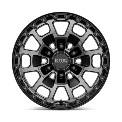 KMC | KM718 SUMMIT | 17.0x8.50 | 6X139.7 | 18 | SATIN BLACK W/ GRAY TINT