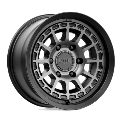 KMC | KM719 CANYON | 16.0x8.00 | 6X139.7 | 0 | SATIN BLACK W/ GRAY TINT