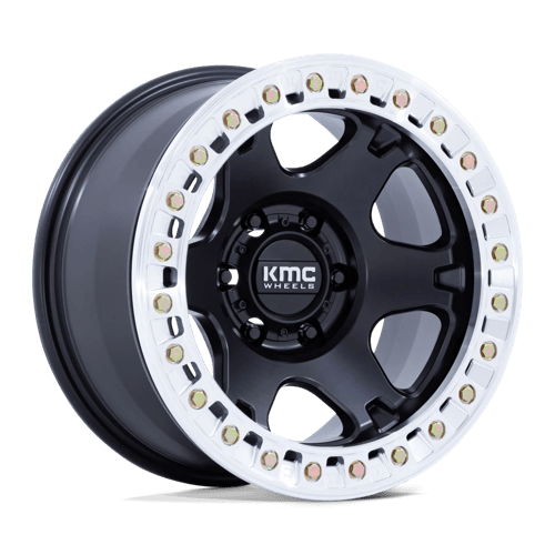 KMC | KM238 VI BEADLOCK | 17.0x9.00 | 5X127 | -12 | SATIN BLACK W/ MACHINED RING