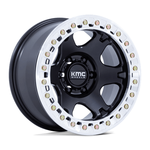 KMC | KM238 VI BEADLOCK | 17.0x9.00 | 6X135 | -38 | SATIN BLACK W/ MACHINED RING