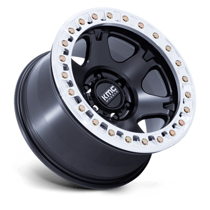 KMC | KM238 VI BEADLOCK | 17.0x9.00 | 6X139.7 | 1 | SATIN BLACK W/ MACHINED RING