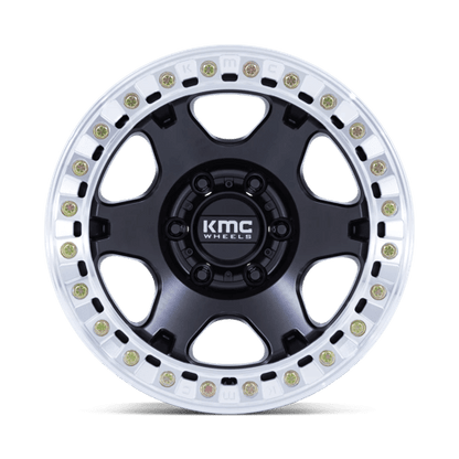 KMC | KM238 VI BEADLOCK | 17.0x9.00 | 6X135 | -38 | SATIN BLACK W/ MACHINED RING