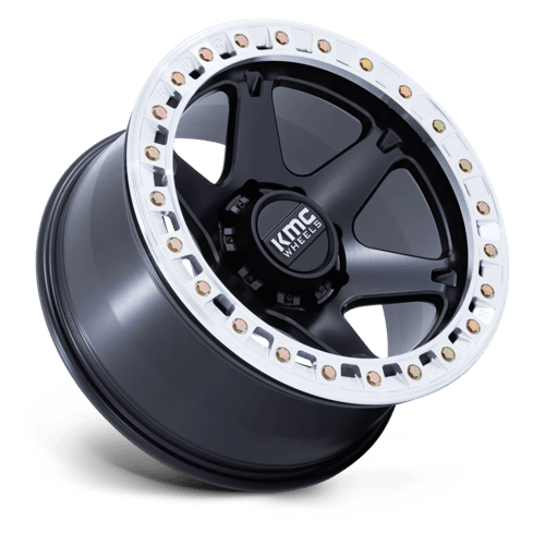 KMC | KM238 VI BEADLOCK | 20.0x10.00 | 5X127 | -48 | SATIN BLACK W/ MACHINED RING