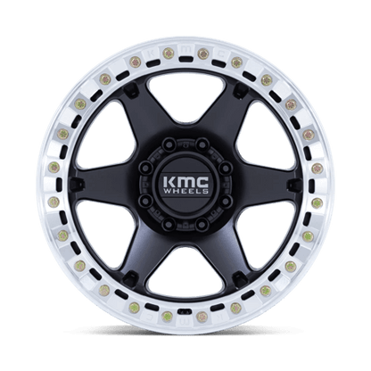 KMC | KM238 VI BEADLOCK | 20.0x10.00 | 6X135 | -48 | SATIN BLACK W/ MACHINED RING