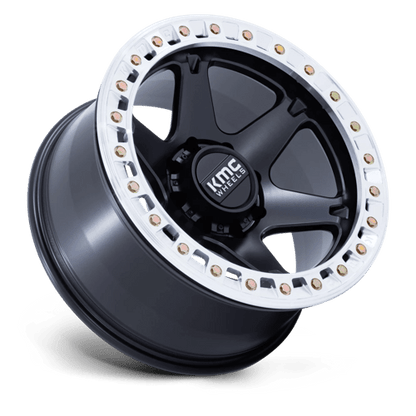 KMC | KM238 VI BEADLOCK | 20.0x10.00 | 8X170 | -48 | SATIN BLACK W/ MACHINED RING
