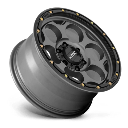KMC | KM541 DIRTY HARRY | 17.0x9.00 | 5X127 | -12 | SATIN GRAY W/ BLACK LIP