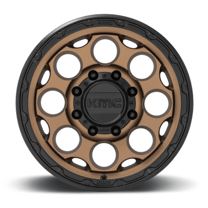 KMC | KM541 DIRTY HARRY | 17.0x8.50 | 8X165.1 | 0 | MATTE BRONZE W/ BLACK LIP