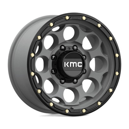 KMC | KM541 DIRTY HARRY | 17.0x8.50 | 8X165.1 | 0 | SATIN GRAY W/ BLACK LIP