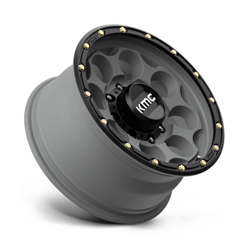 KMC | KM541 DIRTY HARRY | 17.0x8.50 | 8X165.1 | 0 | SATIN GRAY W/ BLACK LIP