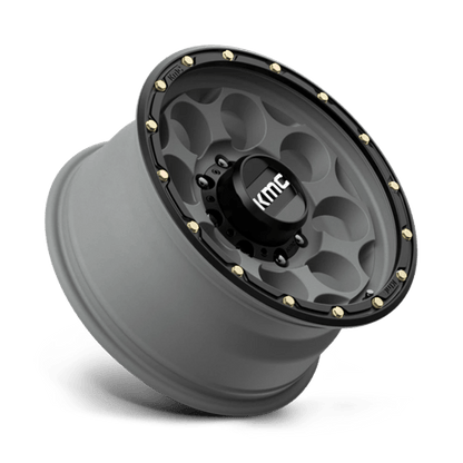 KMC | KM541 DIRTY HARRY | 17.0x8.50 | 8X165.1 | 0 | SATIN GRAY W/ BLACK LIP