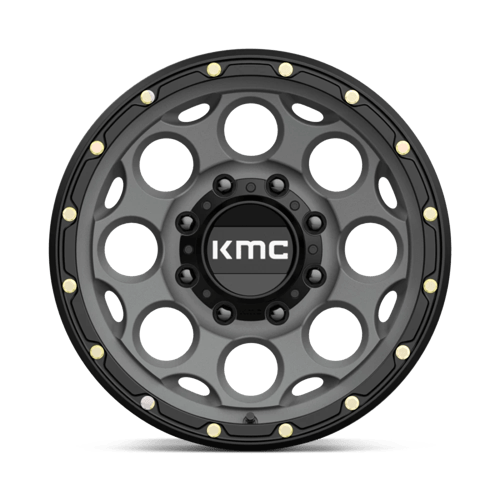 KMC | KM541 DIRTY HARRY | 17.0x8.50 | 8X165.1 | 0 | SATIN GRAY W/ BLACK LIP