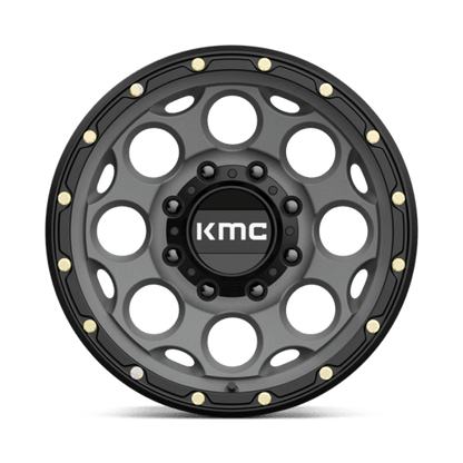 KMC | KM541 DIRTY HARRY | 17.0x8.50 | 8X165.1 | 0 | SATIN GRAY W/ BLACK LIP