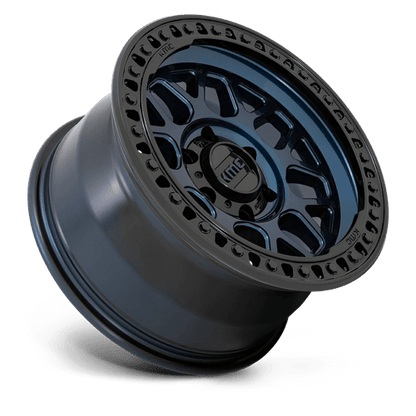 KMC | KM549 GRS | 18.0x8.50 | 8X165.1 | 0 | MIDNIGHT BLUE W/ G-BLACK LIP