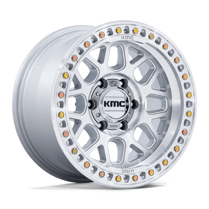 KMC | KM549 GRS | 18.0x8.50 | 6X120 | 0 | GLOSS SILVER W/ MACHINED FACE