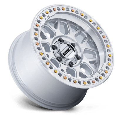 KMC | KM549 GRS | 17.0x8.50 | 5X139.7 | 0 | GLOSS SILVER W/ MACHINED FACE
