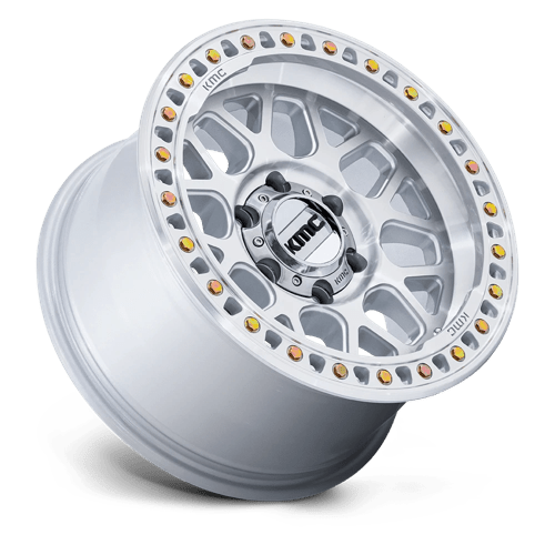 KMC | KM549 GRS | 20.0x9.00 | 8X170 | 0 | GLOSS SILVER W/ MACHINED FACE