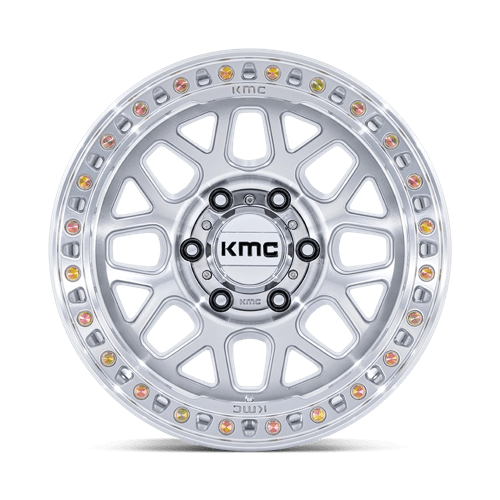 KMC | KM549 GRS | 18.0x9.00 | 6X139.7 | 18 | GLOSS SILVER W/ MACHINED FACE