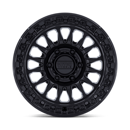 KMC | KM552 IMS | 20.0x9.00 | 5X127 | 18 | MATTE BLACK W/ GLOSS BLACK LIP