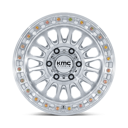KMC | KM552 IMS | 20.0x9.00 | 8X165.1 | 0 | GLOSS SILVER W/ MACHINED FACE