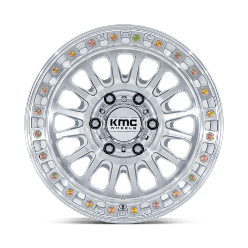 KMC | KM552 IMS | 18.0x9.00 | 8X165.1 | 18 | GLOSS SILVER W/ MACHINED FACE