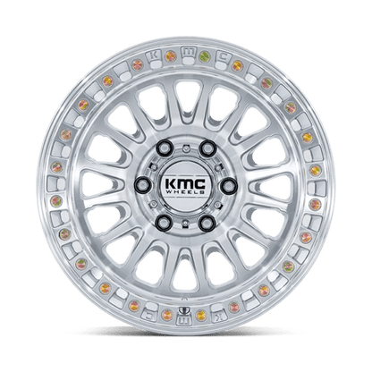 KMC | KM552 IMS | 18.0x9.00 | 8X165.1 | 18 | GLOSS SILVER W/ MACHINED FACE