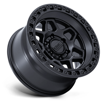 KMC | KM553 TORX | 17.0x9.00 | 6X135 | -12 | MATTE BLACK W/ GLOSS BLACK LIP