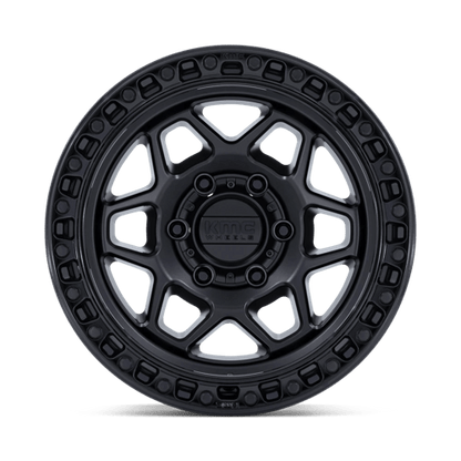KMC | KM553 TORX | 17.0x8.50 | 5X127 | 25 | MATTE BLACK W/ GLOSS BLACK LIP