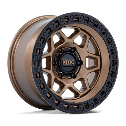 KMC | KM553 TORX | 17.0x8.50 | 6X120 | 25 | MATTE BRONZE W GLOSS BLACK LIP
