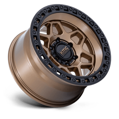 KMC | KM553 TORX | 17.0x8.50 | 6X139.7 | 0 | MATTE BRONZE W GLOSS BLACK LIP