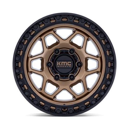 KMC | KM553 TORX | 17.0x8.50 | 5X127 | 0 | MATTE BRONZE W GLOSS BLACK LIP