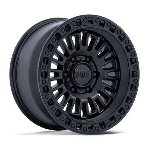 KMC | KM554 AZTEC | 17.0x8.50 | 6X120 | 0 | MATTE BLACK W/ GLOSS BLACK LIP