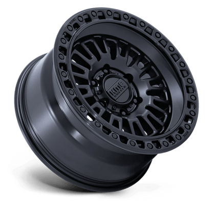 KMC | KM554 AZTEC | 17.0x8.50 | 6X114.3 | 0 | MATTE BLACK W/ GLOSS BLACK LIP