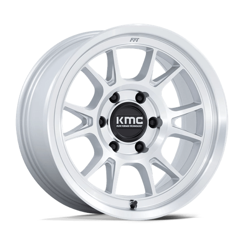 KMC | KM729 RANGE | 17.0x8.50 | 6X120 | 0 | GLOSS SILVER W/ MACHINED FACE
