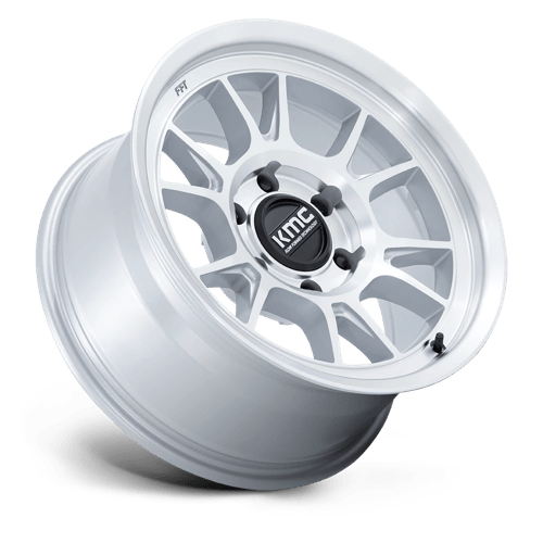 KMC | KM729 RANGE | 17.0x8.50 | 6X120 | -10 | GLOSS SILVER W/ MACHINED FACE