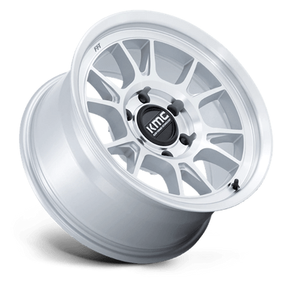 KMC | KM729 RANGE | 17.0x8.50 | 5X150 | 0 | GLOSS SILVER W/ MACHINED FACE