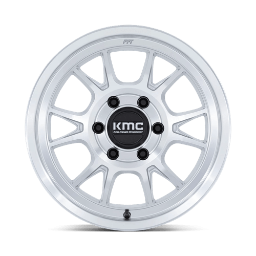 KMC | KM729 RANGE | 17.0x8.50 | 5X127 | -10 | GLOSS SILVER W/ MACHINED FACE