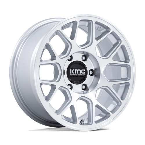 KMC | KM730 HATCHET | 17.0x8.50 | 6X120 | 25 | GLOSS SILVER W/ MACHINED FACE