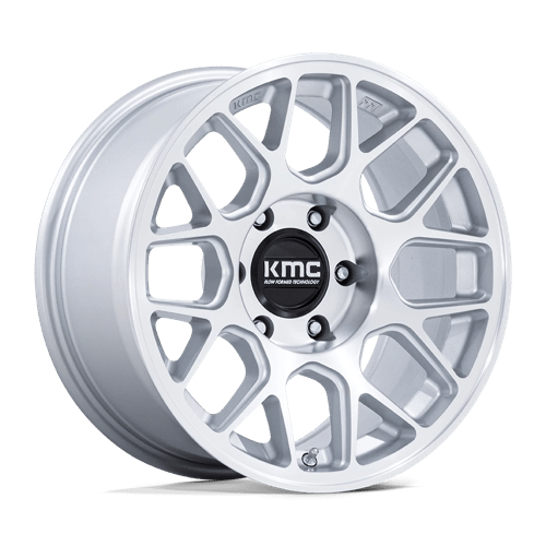 KMC | KM730 HATCHET | 17.0x8.50 | 6X135 | 0 | GLOSS SILVER W/ MACHINED FACE