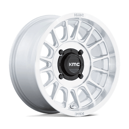 KMC Powersports | KS138 IMPACT UTV | 15.0x7.00 | 4X137 | 10 | SILVER W/ MACHINED FACE
