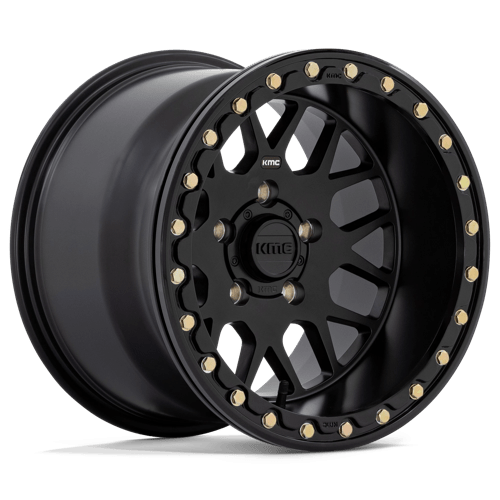 KMC Powersports | KS235 GRENADE BEADLOCK | 15.0x6.00 | 4X137 | 38 | SATIN BLACK