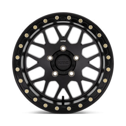 KMC Powersports | KS235 GRENADE BEADLOCK | 15.0x10.00 | 5X114.3 | 0 | SATIN BLACK