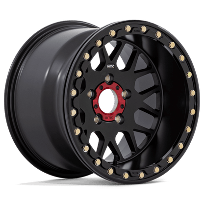 KMC Powersports | KS235 GRENADE BEADLOCK | 15.0x10.00 | 4X137 | 0 | SATIN BLACK