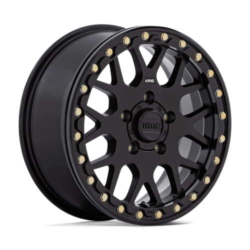 KMC Powersports | KS235 GRENADE BEADLOCK | 15.0x6.00 | 5X114.3 | 38 | SATIN BLACK